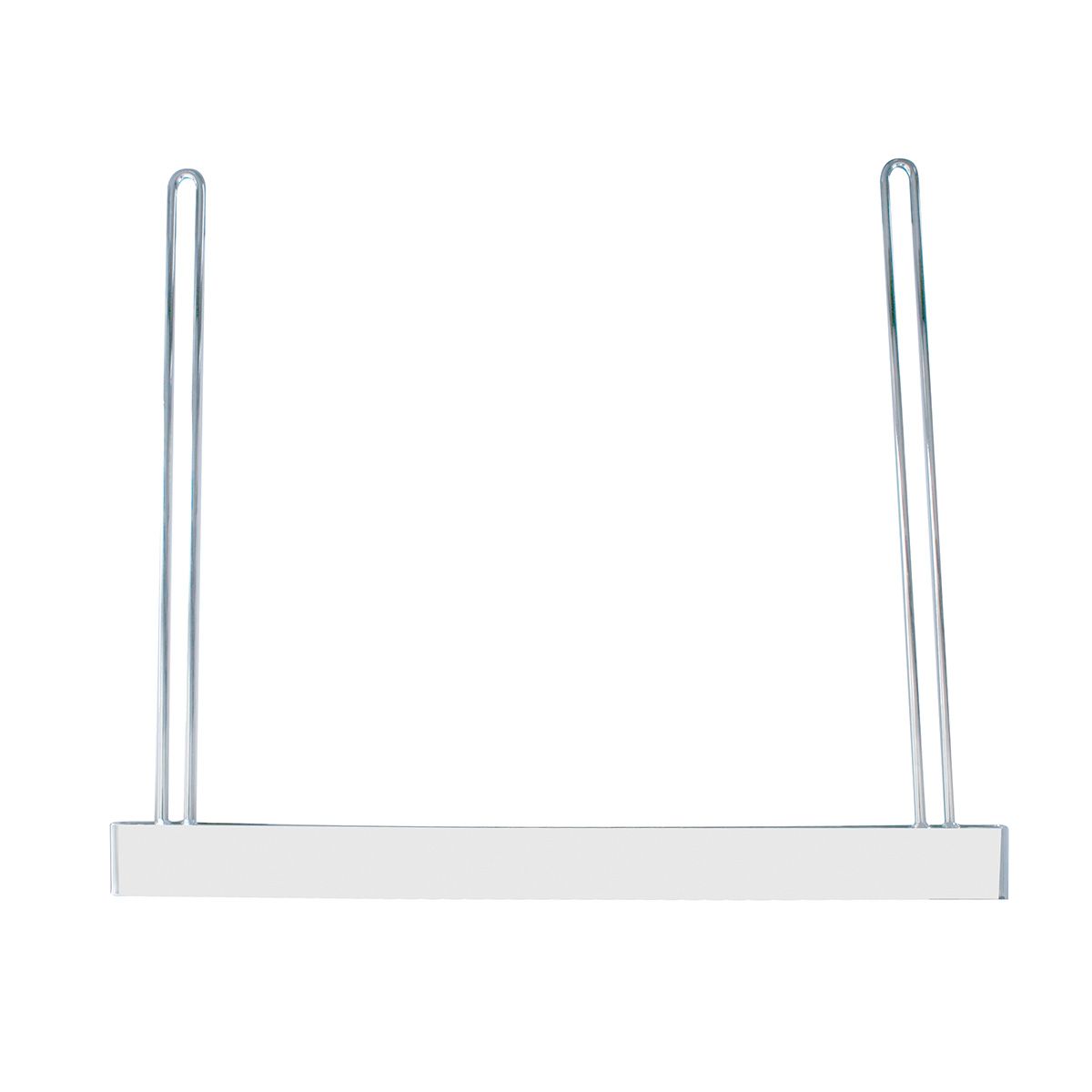 24" X 21" Chrome Anti-Sail Bracket - 2" Bottom