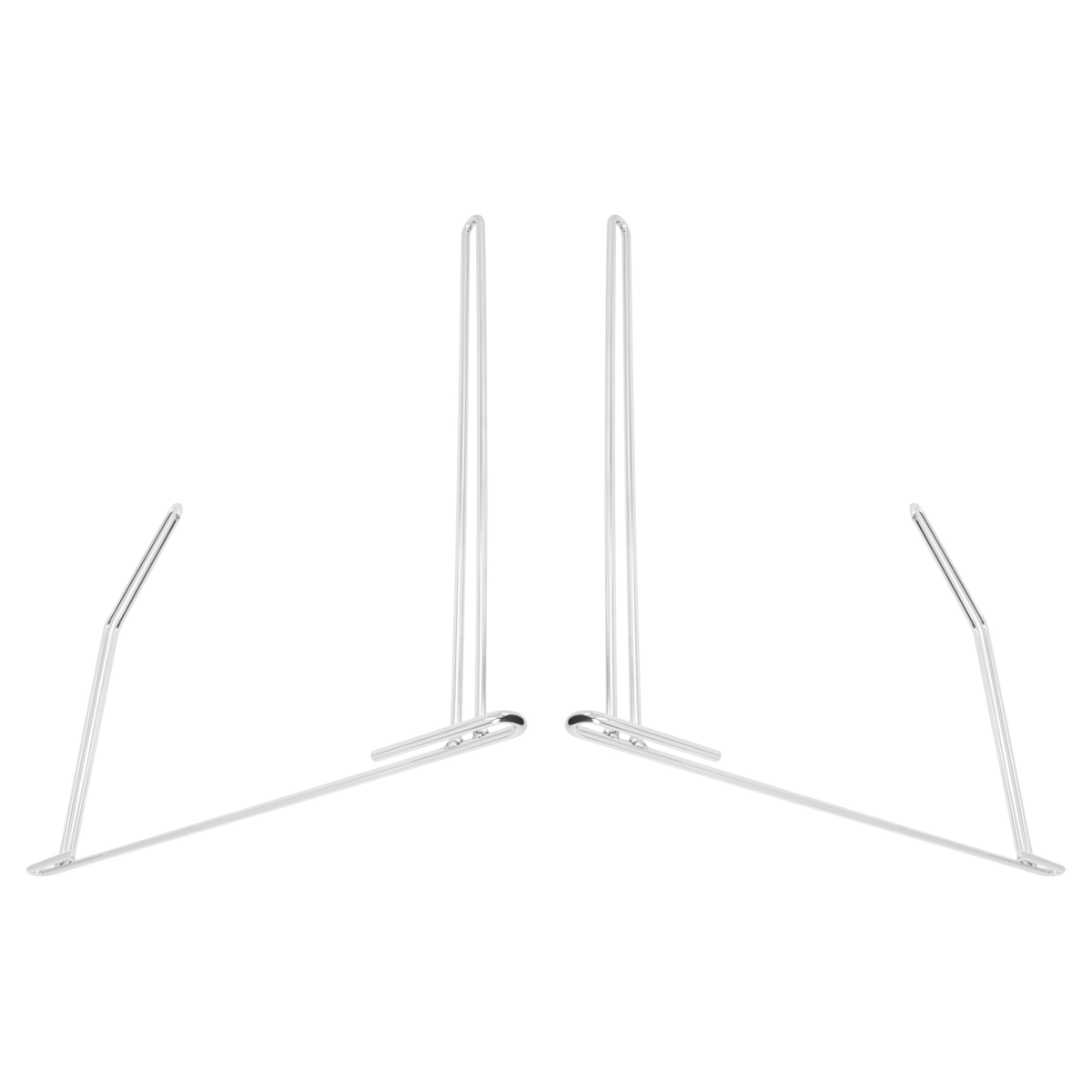 24" Chrome Angled Anti-Sail Bracket (Pair) - Thumbnail 2