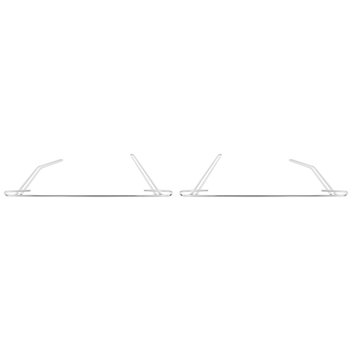 24" Chrome Angled Anti-Sail Bracket (Pair) - Thumbnail 4
