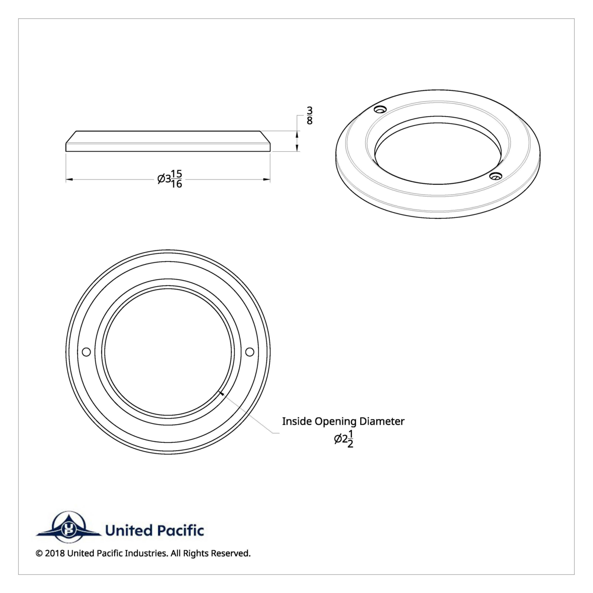 2.5" Light Bezel (Bulk) - Thumbnail 4