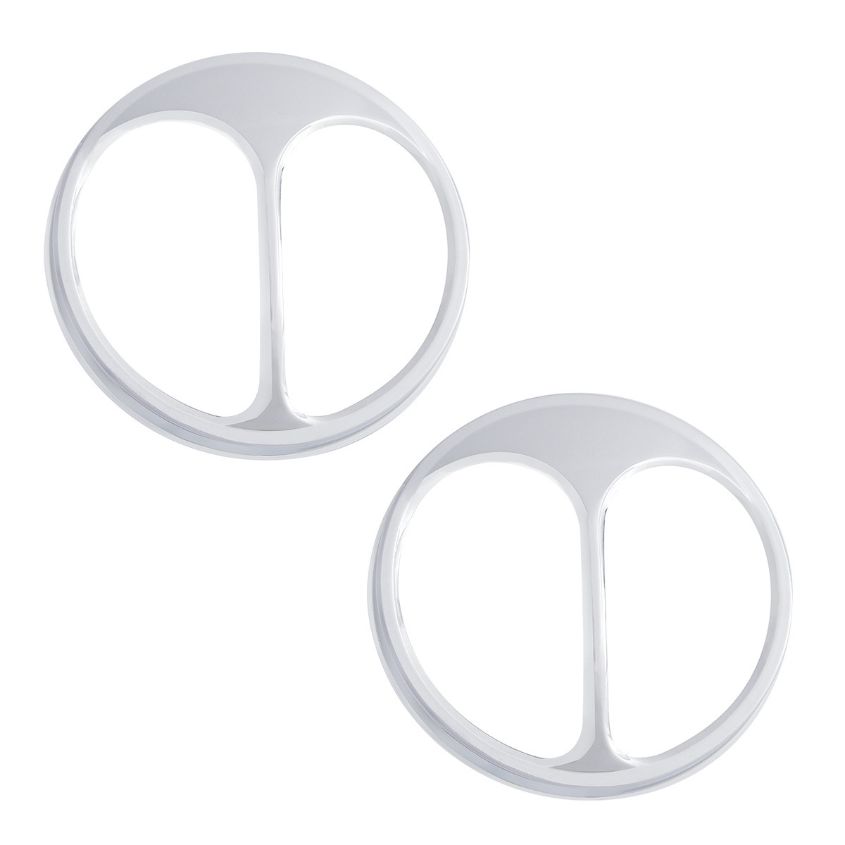 Chrome Cat's Eye Headlight Cover For 7" Headlight (Pair) - Thumbnail 2