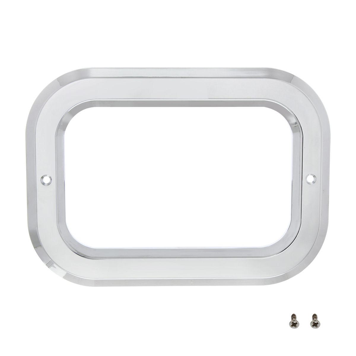 Chrome Rectangular Light Bezel - Thumbnail 3