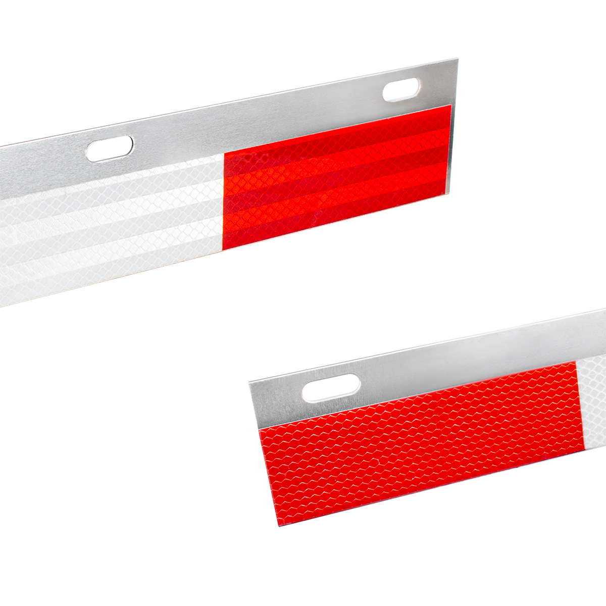 Aluminum Straight Conspicuity Reflector Top Flap Plate (Pair) - Thumbnail 3