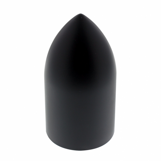 33mm X 3-7/8" Matte Black Bullet Nut Cover - Thread-On (Bulk)