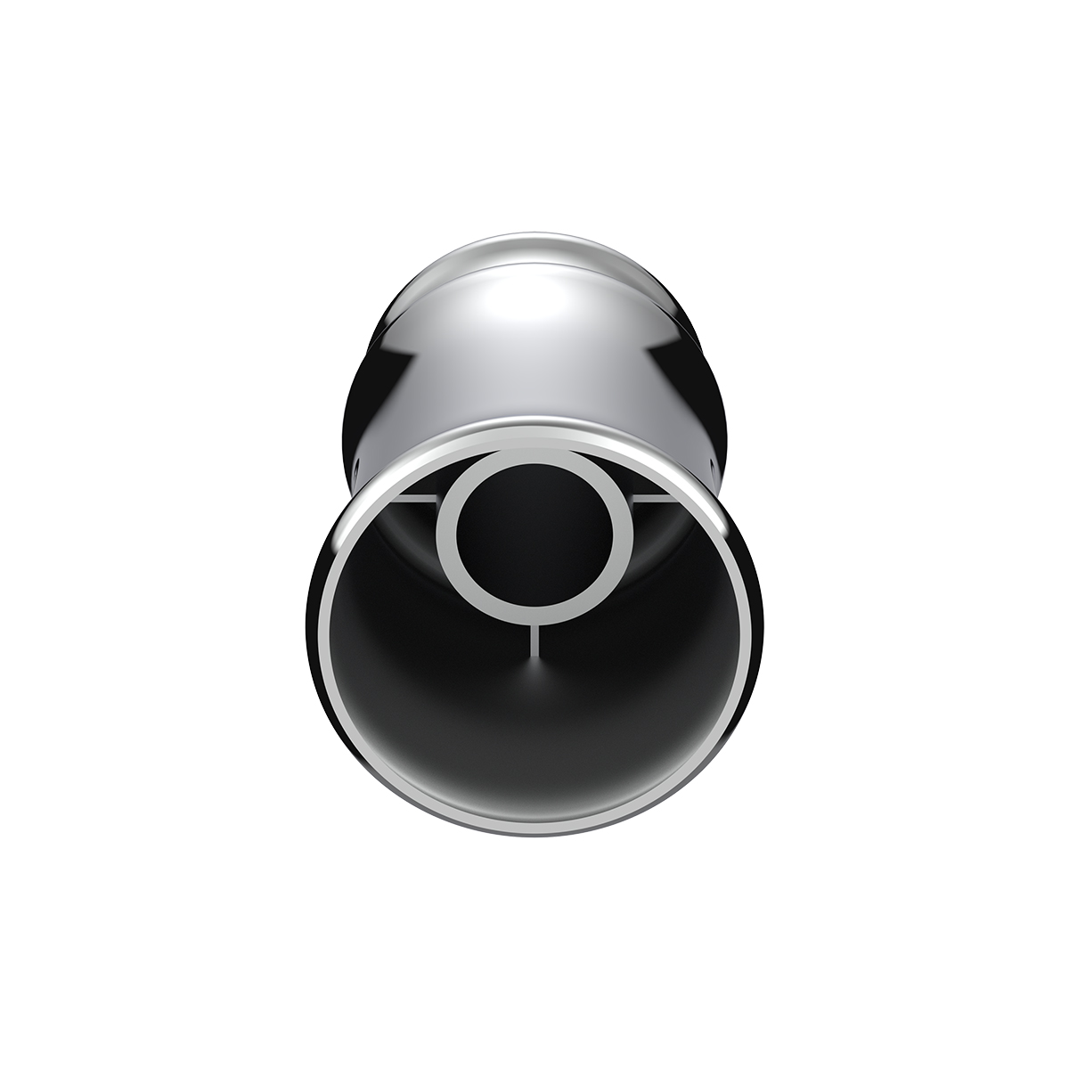 33mm X 4-3/8" Chrome Plastic V-Spike Nut Cover - Thread-On (Bulk) - Thumbnail 3