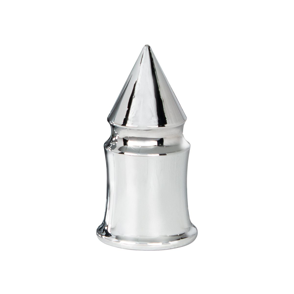 33mm X 4 3/8" Chrome Plastic V-Spike Nut Cover - Push-On (Bulk)