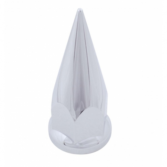 33mm X 4 7/8" Chrome Plastic Super Spike Nut Cover - Push-On (Bulk) - Thumbnail 2