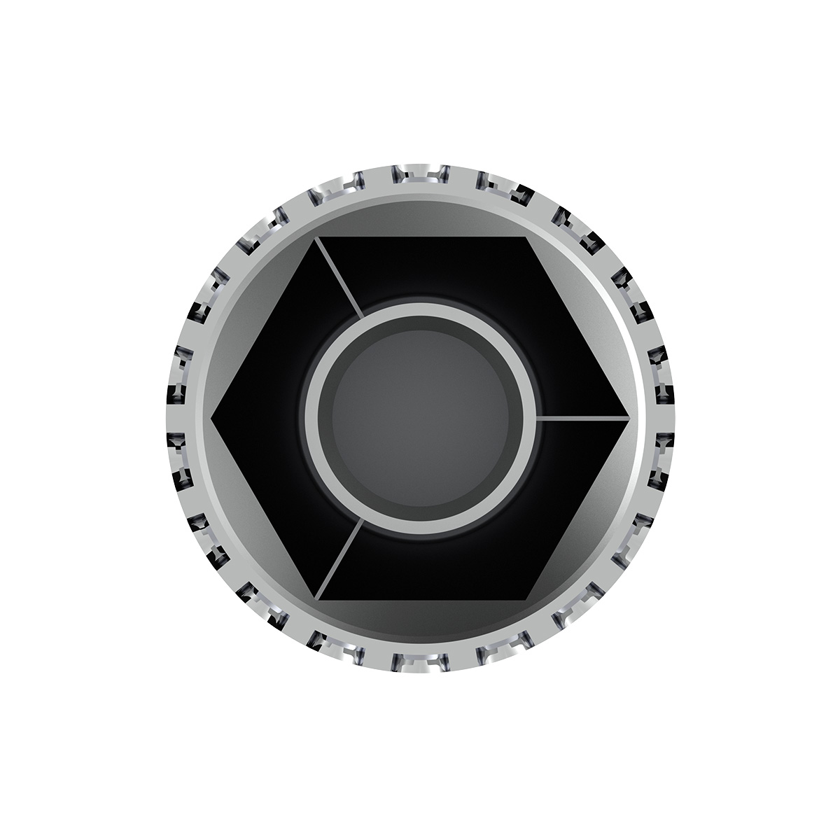 33mm X 4" Chrome Plastic Extra Tall Nut Cover With Flange - Thread-On (Bulk) - Thumbnail 5