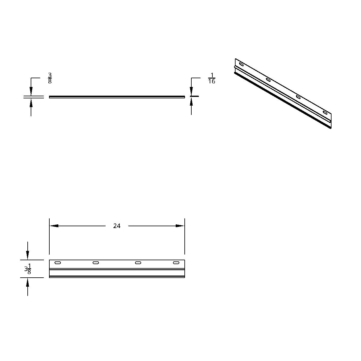 Straight Conspicuity Reflector Plate (Card of 2) - Thumbnail 3