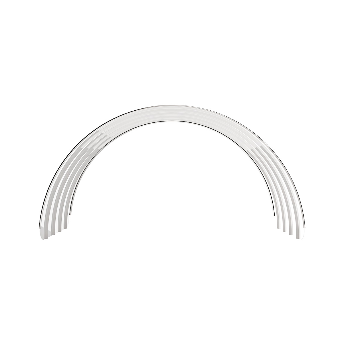 80" 430 Stainless Steel (18ga) Single Axle Fender - SR Series  (Pair) - Thumbnail 5