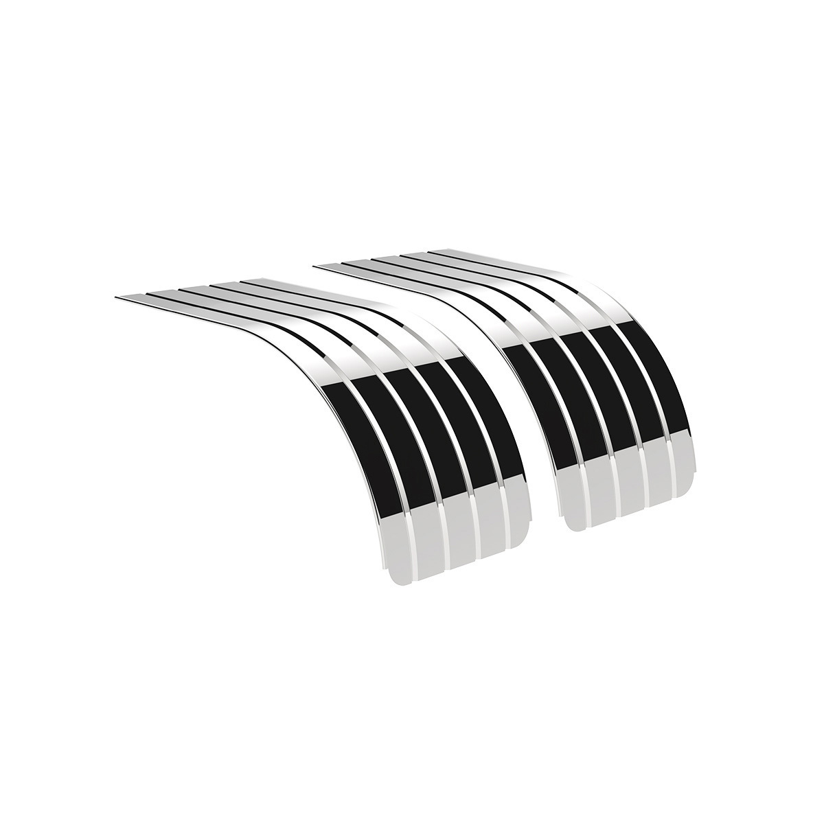 66" 430 Stainless Steel (18ga) Half Fender - SR Series (Pair) - Thumbnail 10