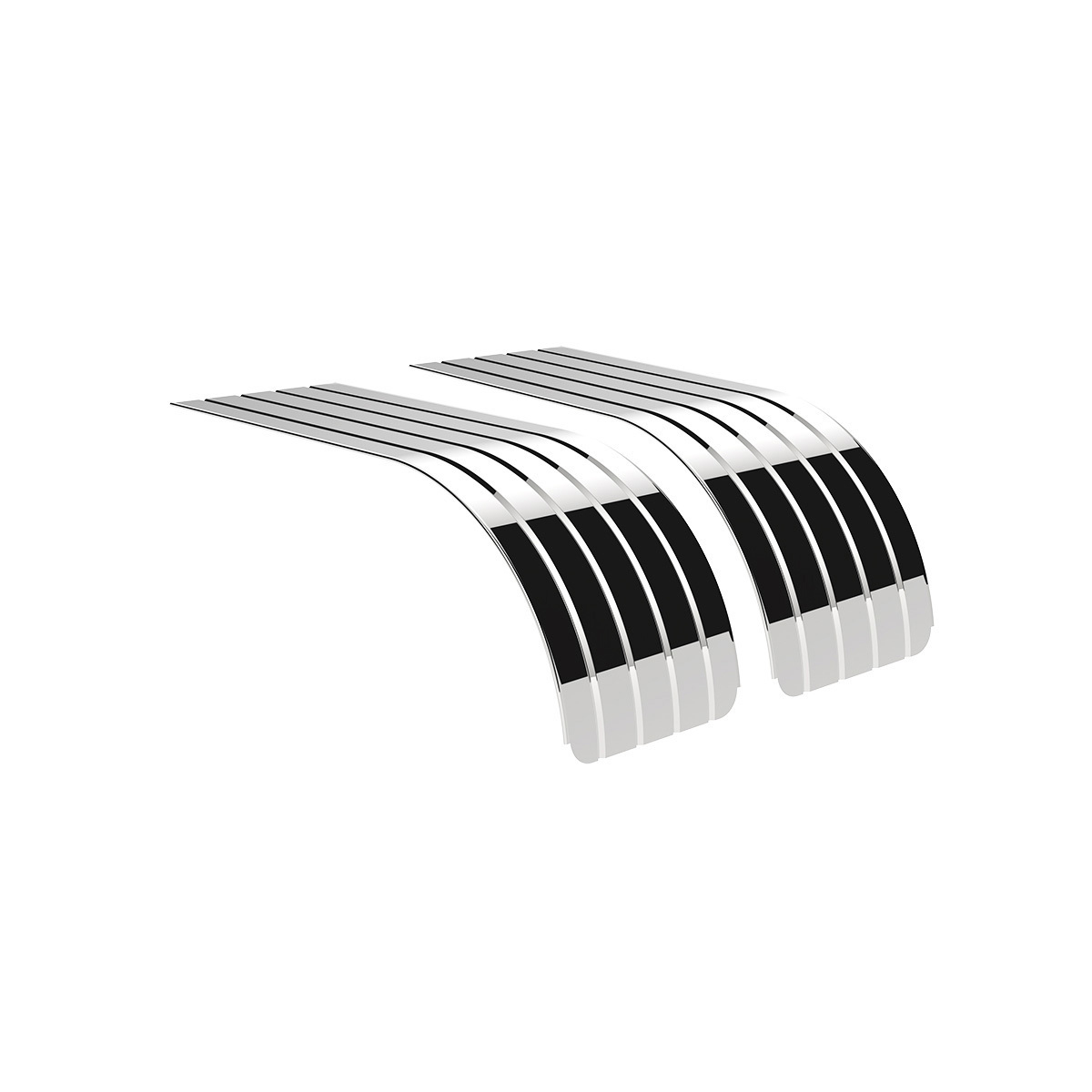 80" 430 Stainless Steel (18ga) Half Fender - SR Series (Pair) - Thumbnail 10