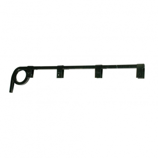 Black Straight Mud Flap Hangers - 1 Coil (Pair)