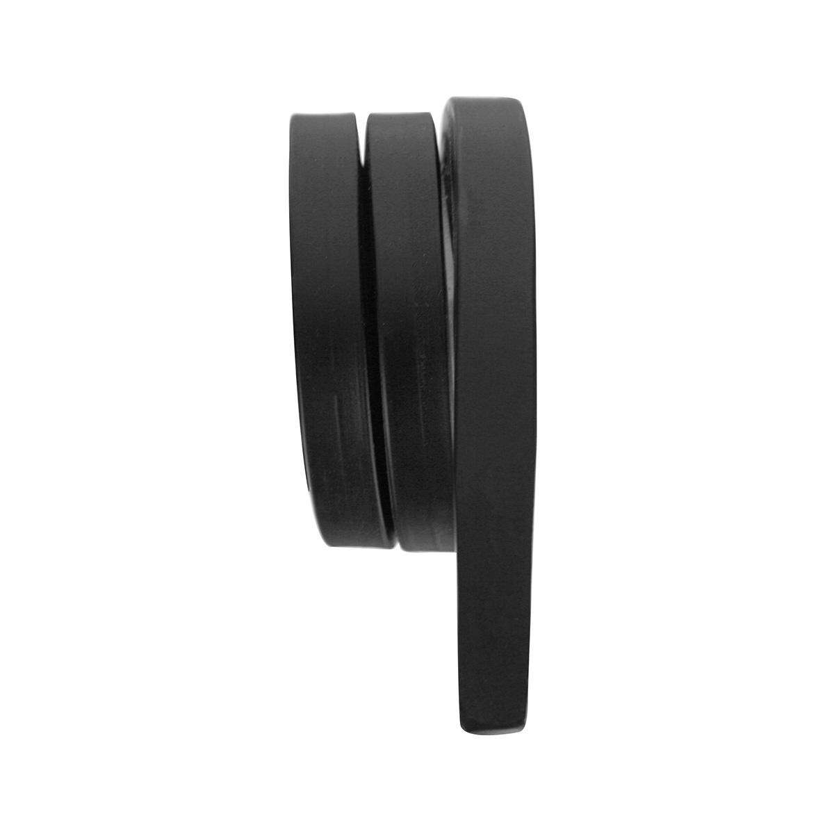 Black Straight Mud Flap Hangers - 2 Coils (Pair) - Thumbnail 2