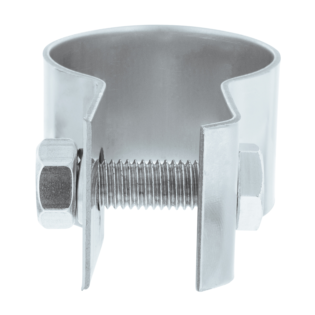 Stainless Steel Quarter Fender 2" Tube Clamp With Hardware - Thumbnail 5