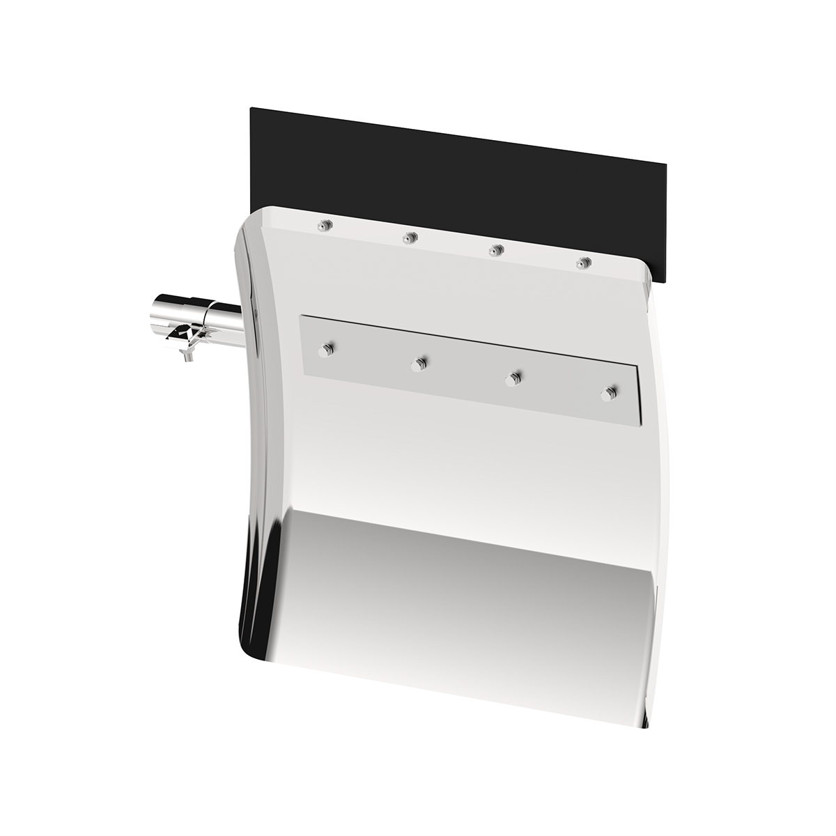 24" X 24" 430 Stainless Quarter Fender With Tube Bracket Set (Pair) - Thumbnail 6