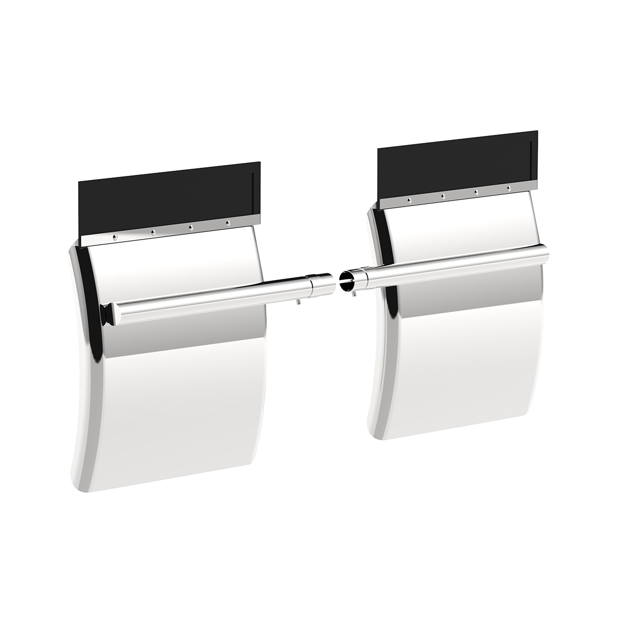 24" X 24" 430 Stainless Quarter Fender With Tube Bracket Set (Pair) - Thumbnail 10