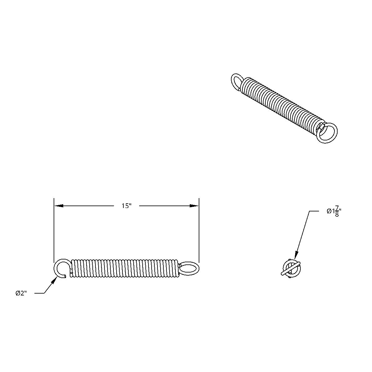 Replacement Spring - Mud Flap Hanger - Thumbnail 4
