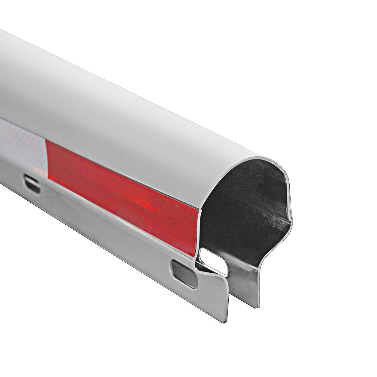 30" Stainless Heavy Duty Mud Flap Hangers With Reflector - 2.5" Bolt Pattern (Pair) - Thumbnail 2