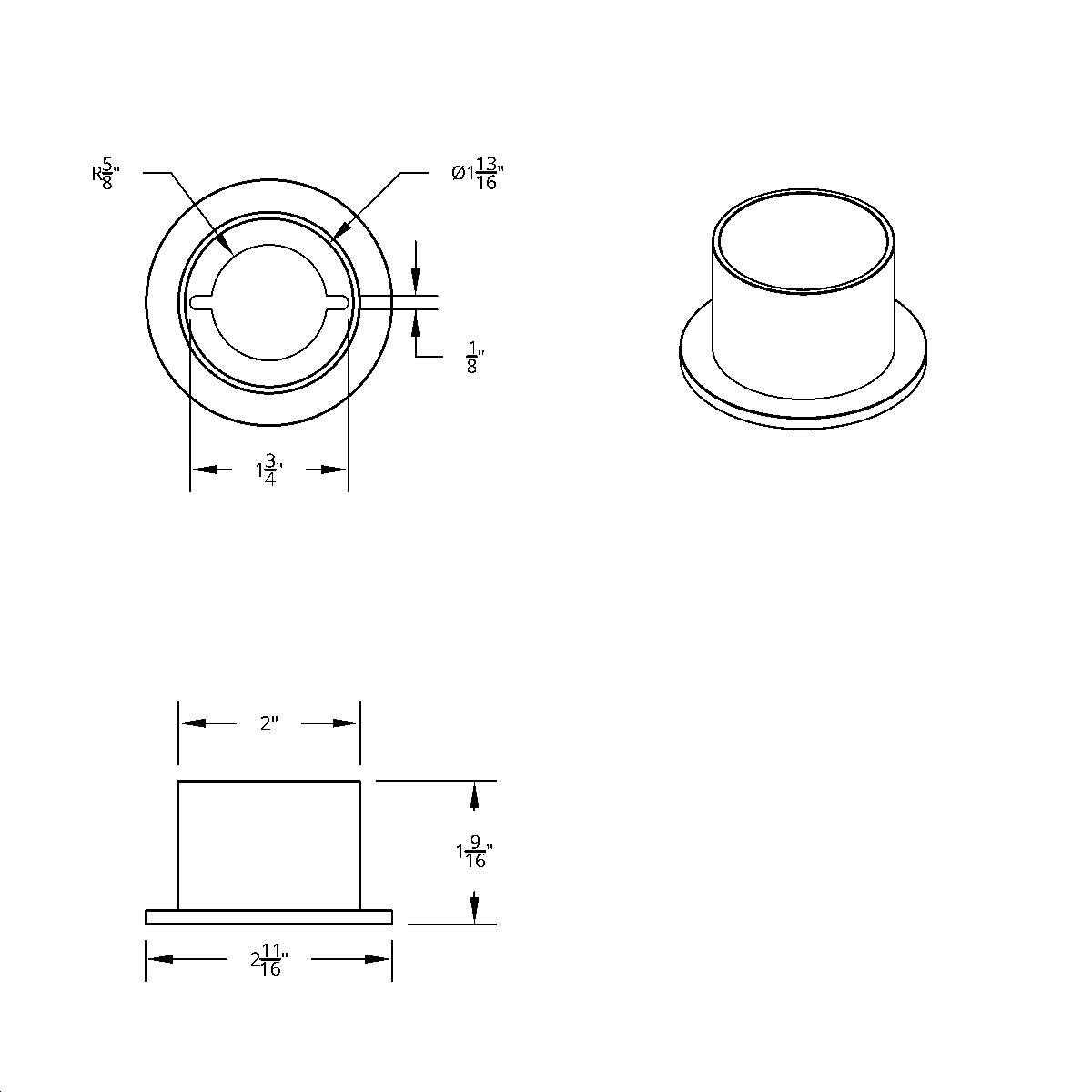 Peterbilt Chrome Mud Flap Hanger End Light Bracket Only - Thumbnail 3