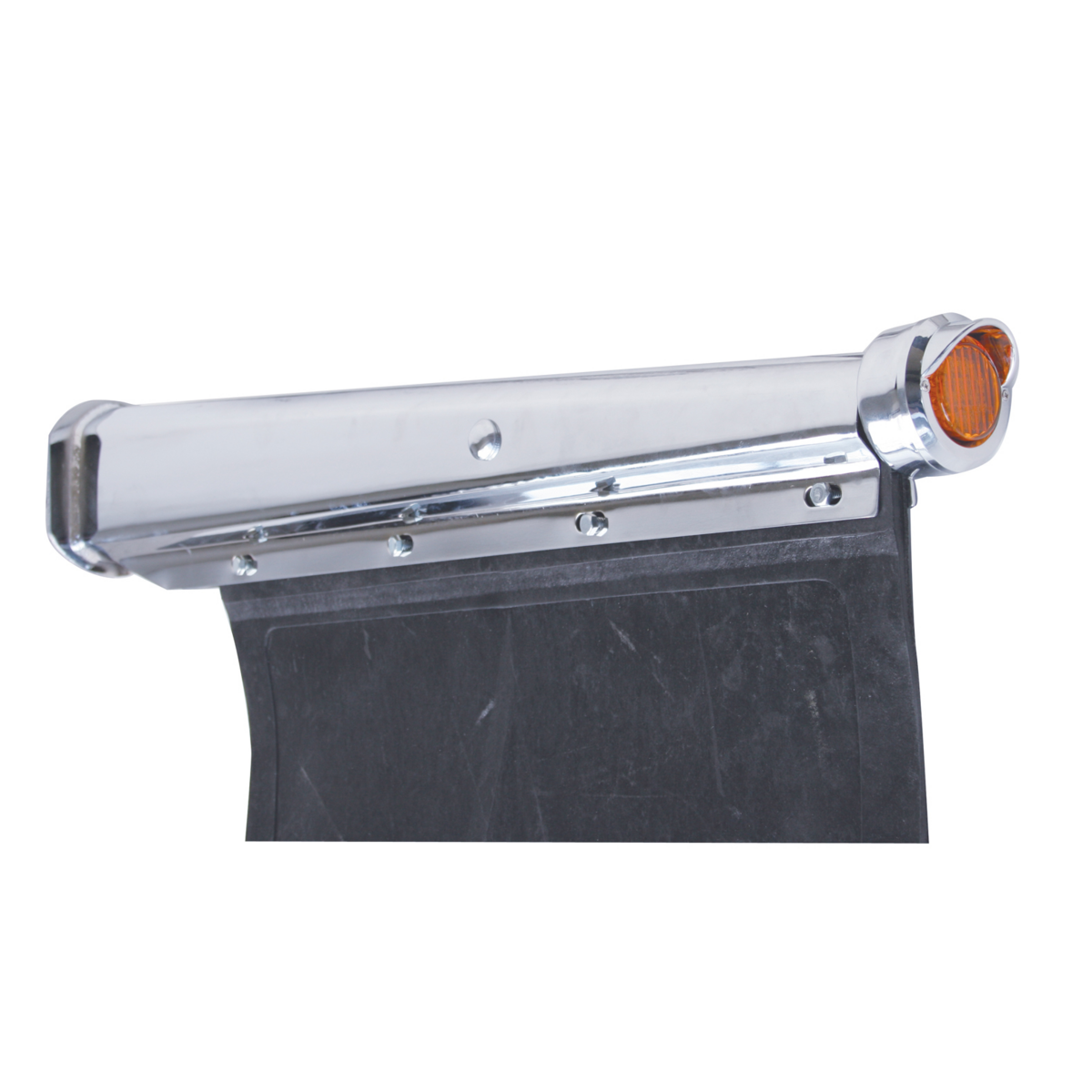 Chrome Steel Mud Flap Hanger End Light Bracket Only - Thumbnail 7