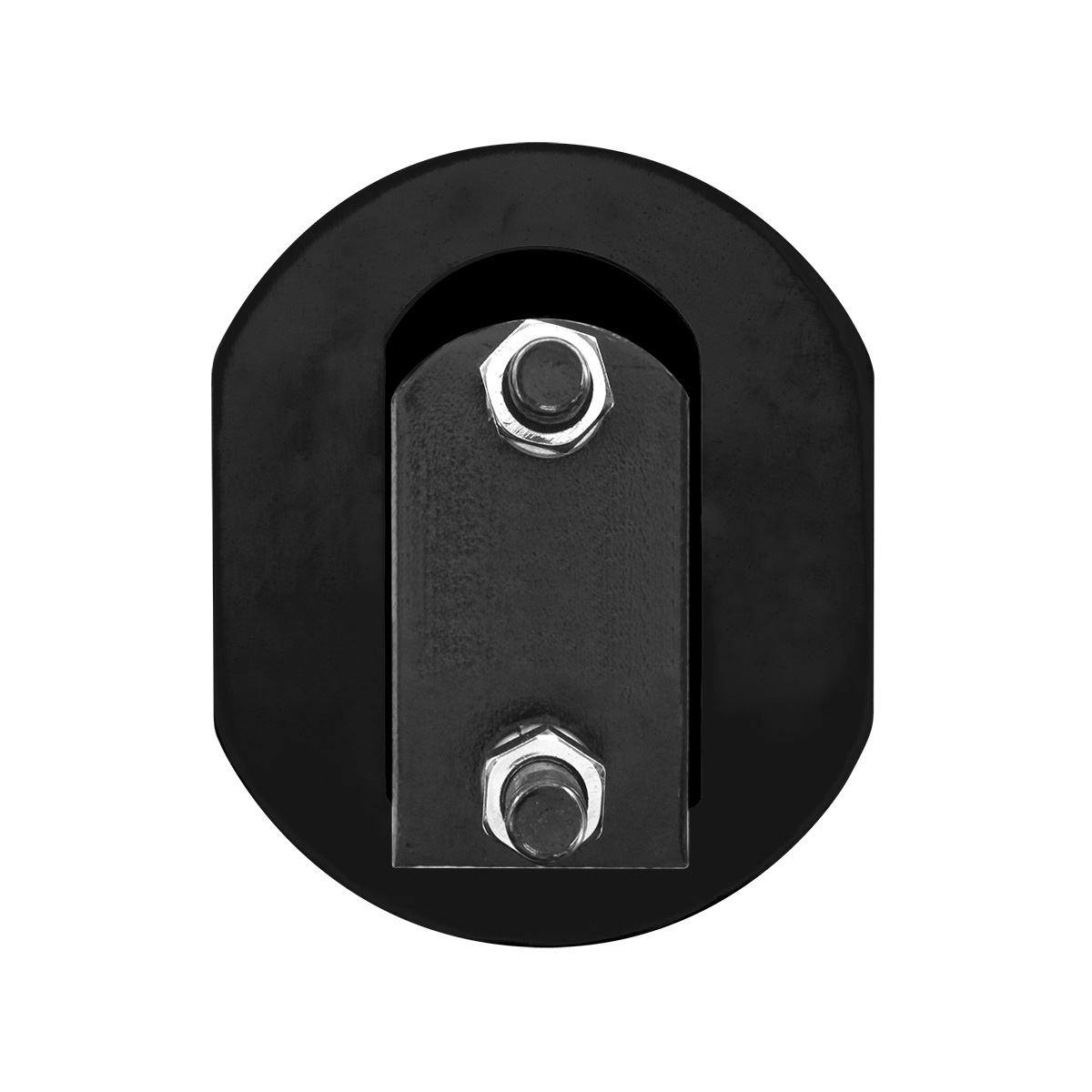 30" Black Heavy Duty Mud Flap Hangers - 2" Bolt Pattern (Pair) - Thumbnail 2