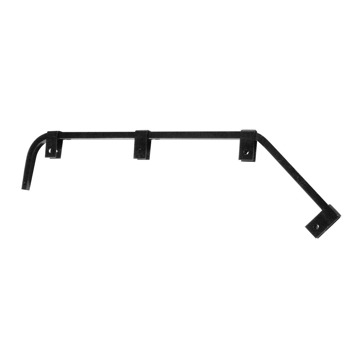 Black Angled Mud Flap Hangers - No Coil (Pair)