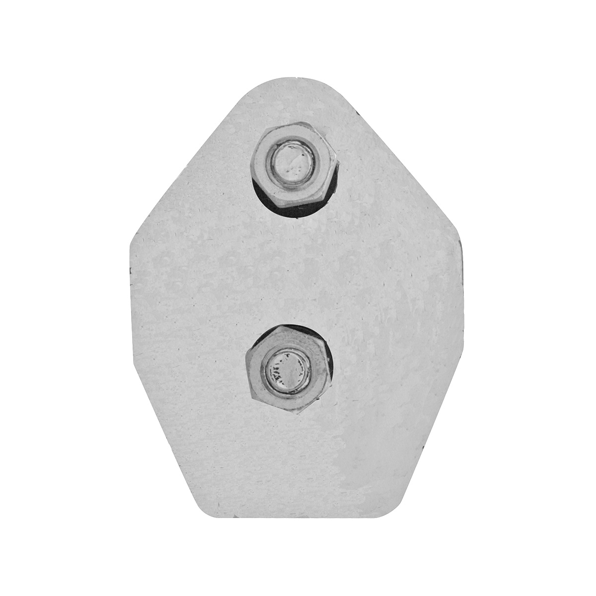 30" Stainless 45-Degree Angled Heavy Duty Mud Flap Hangers - 2" Bolt Pattern (Pair) - Thumbnail 3