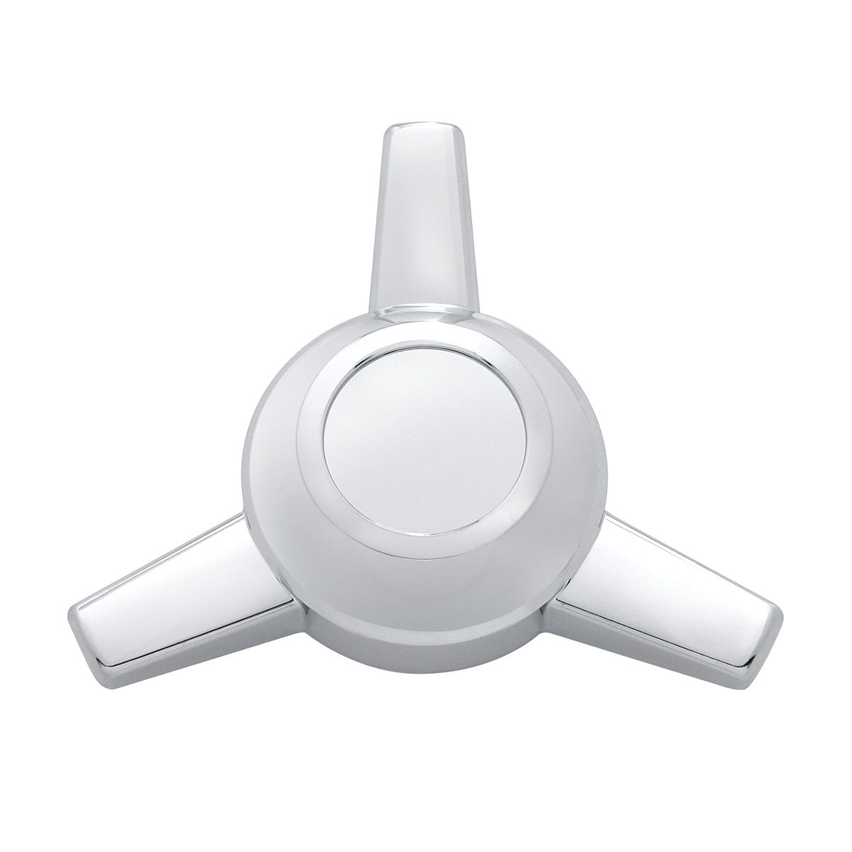 Chrome Metal Die-Cast 3 Straight Bar Spinner Only