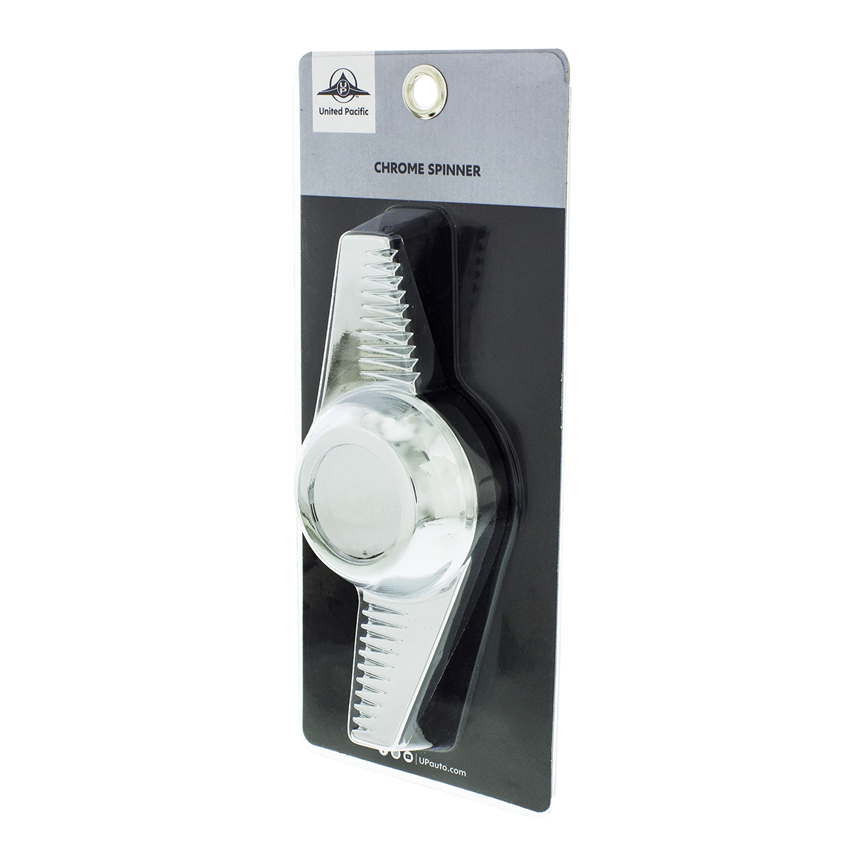 Chrome Plastic 2-Bar "Groovy" Hubcap Spinner - test - Thumbnail 6