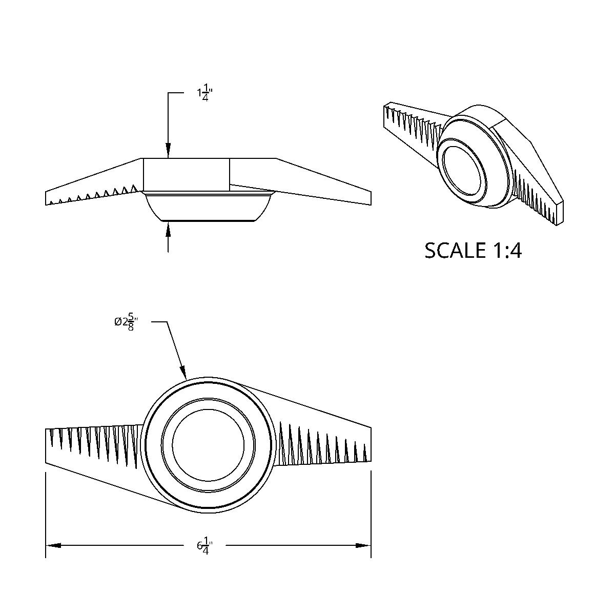 Chrome Plastic 2-Bar "Groovy" Hubcap Spinner - test - Thumbnail 8