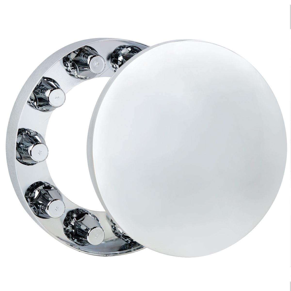 Moon Front Axle Cover With 33mm Thread-On Low Profile Nut Cover - Chrome