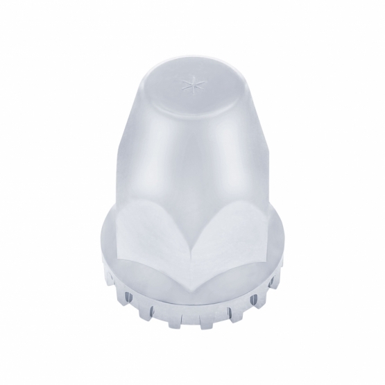 1-1/2" X 2-3/4" Chrome Plastic Original Nut Cover - Push-On (Bulk)