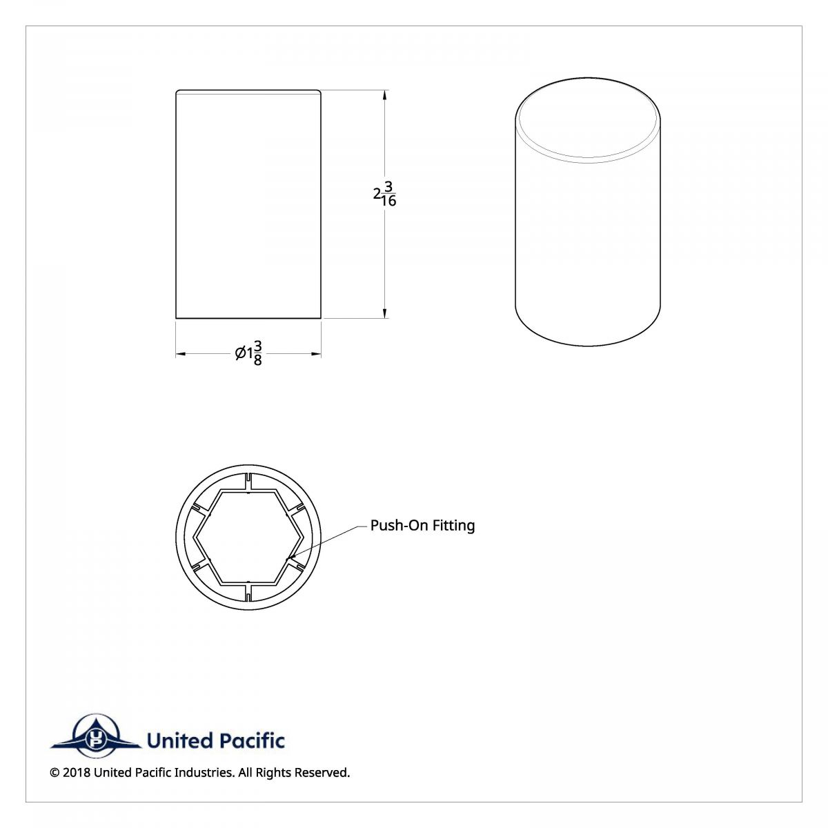 Chrome Cylinder Hubcap Nut Cover For 1999-2018 Chevy & GMC Full Size Truck - Push-on (Bulk) - Thumbnail 3