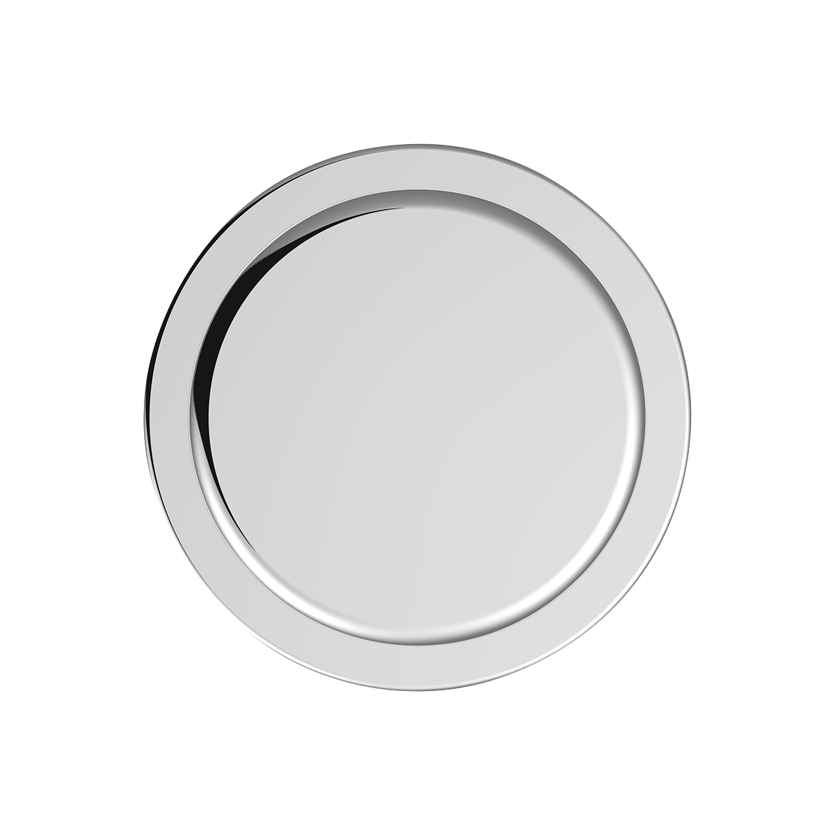 3/4" X 5/8" Chrome Plastic Flat Top Nut Covers - Push-On (10-Pack) - Thumbnail 3