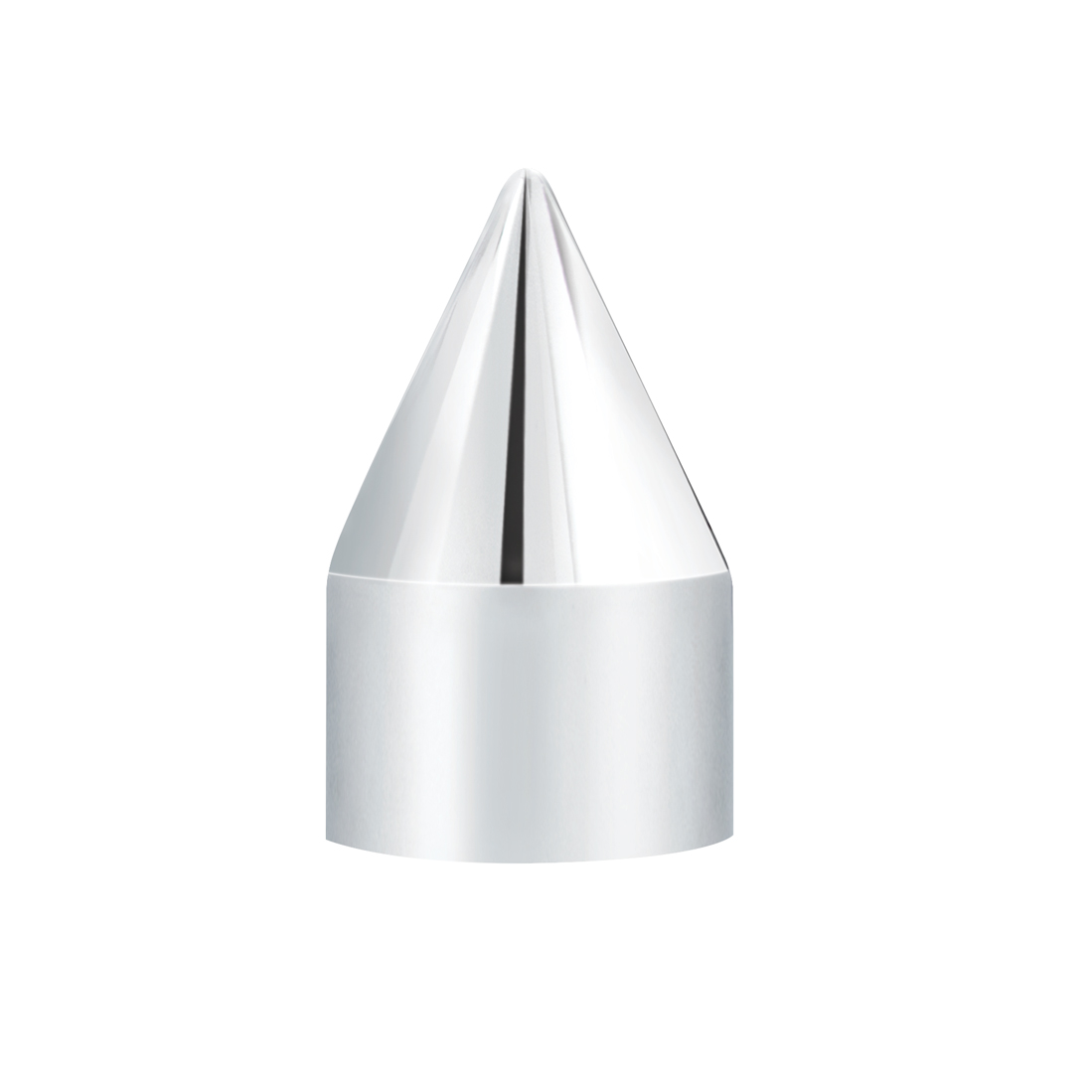 7/16" X 1-1/4" Chrome Plastic Spike Nut Cover - Push-On (Bulk) - Thumbnail 2