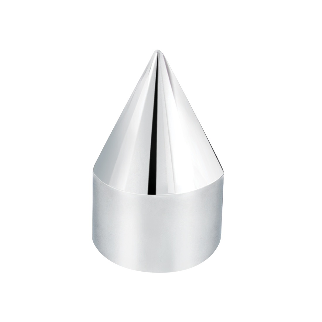 1/2" X 1-7/16" Chrome Plastic Spike Nut Cover - Push-On (Bulk)