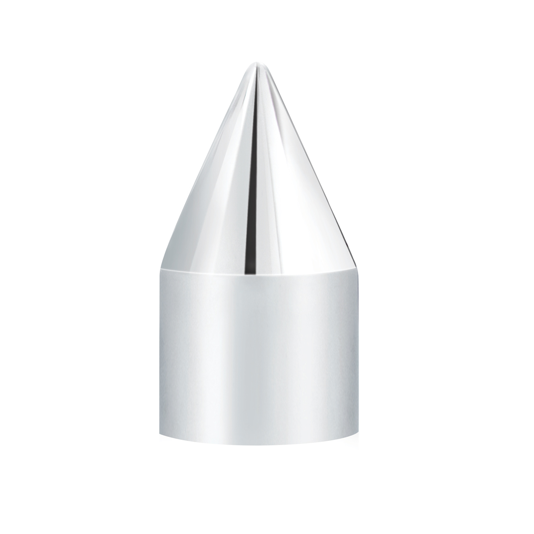 11/16" x 2-1/16" Chrome Plastic Spike Nut Covers - Push-On (10-Pack) - Thumbnail 2