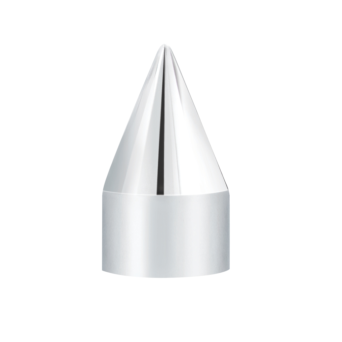 3/4" X 1-7/8" Chrome Plastic Spike Nut Cover - Push-On (Bulk) - Thumbnail 2