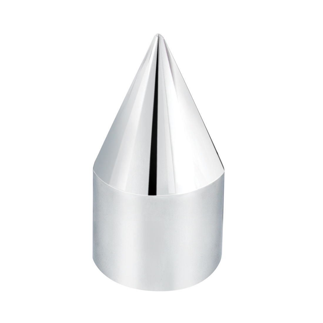 15/16" X 2.5" Chrome Plastic Spike Nut Cover - Push-On (Bulk)