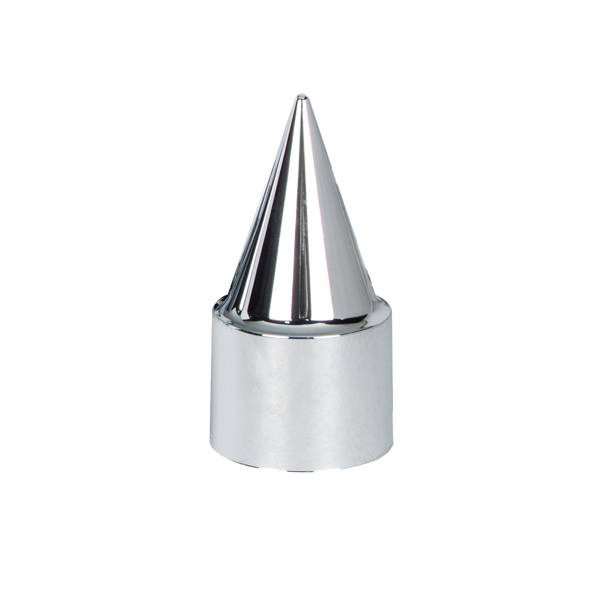33mm X 4-1/4" Chrome Plastic Stiletto Nut Covers - Thread-On (10-Pack)