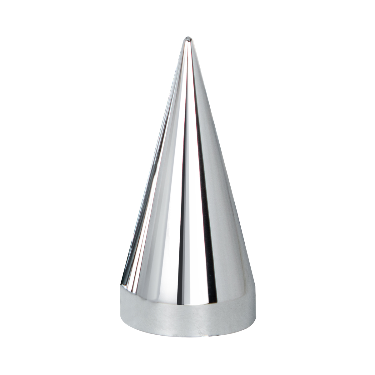 33mm x 4-1/2" Chrome Plastic X Spike Nut Cover - Thread-On (Bulk) - Thumbnail 5