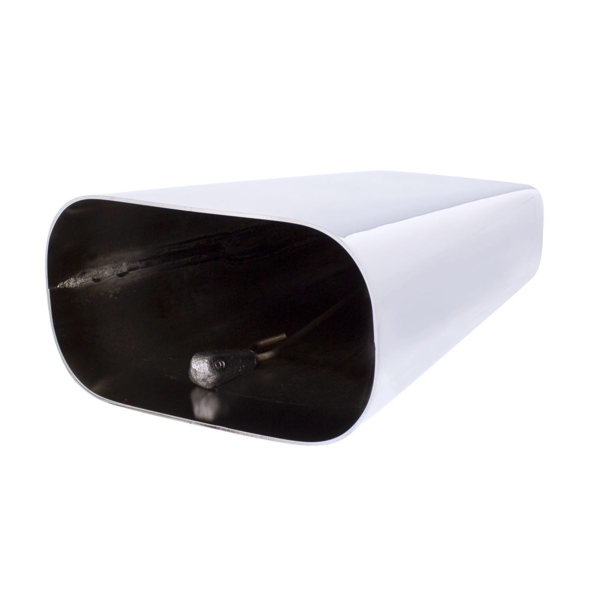 6-3/4" Chrome Large Cow Bell - Thumbnail 3