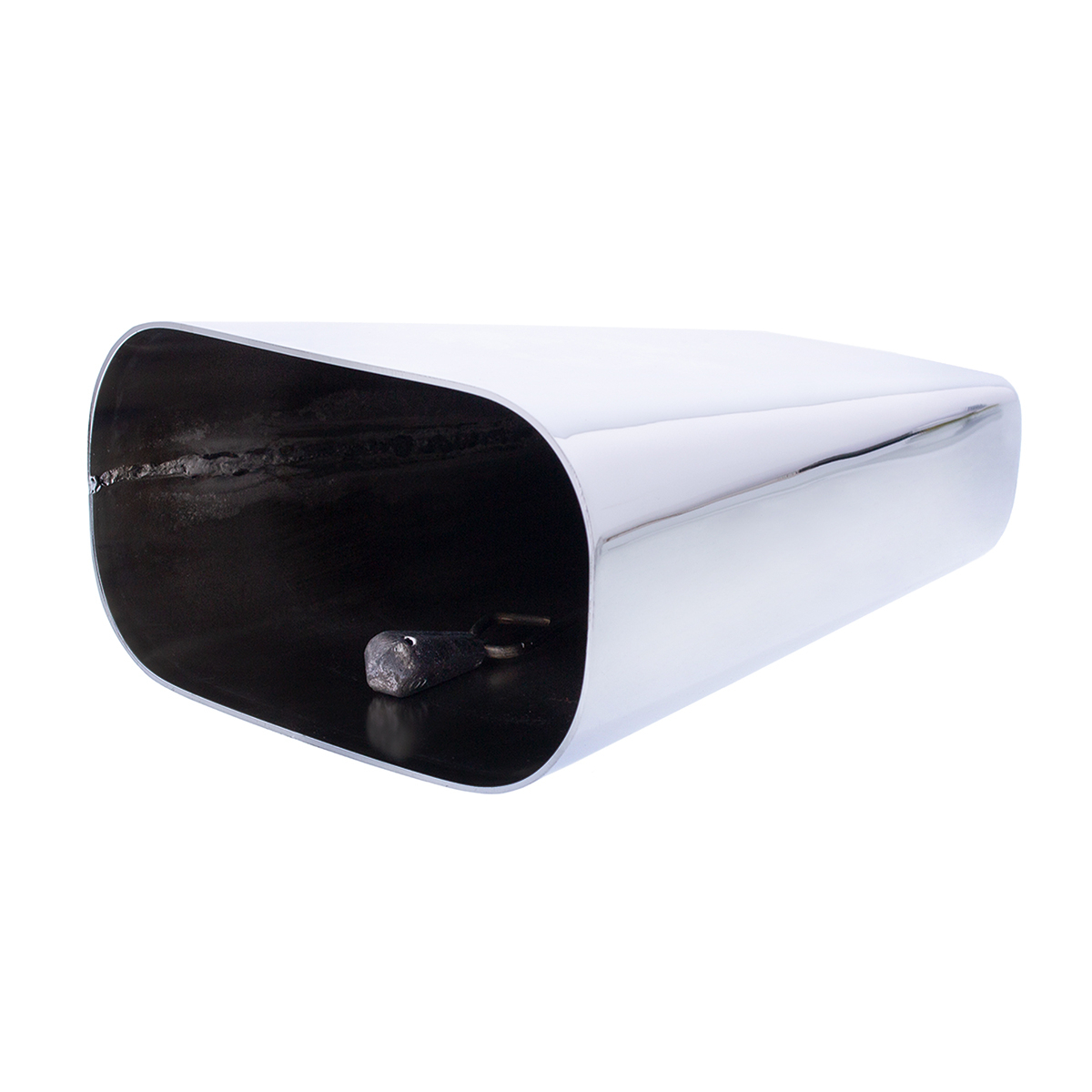 6-3/4" Chrome Large Cow Bell - Thumbnail 7