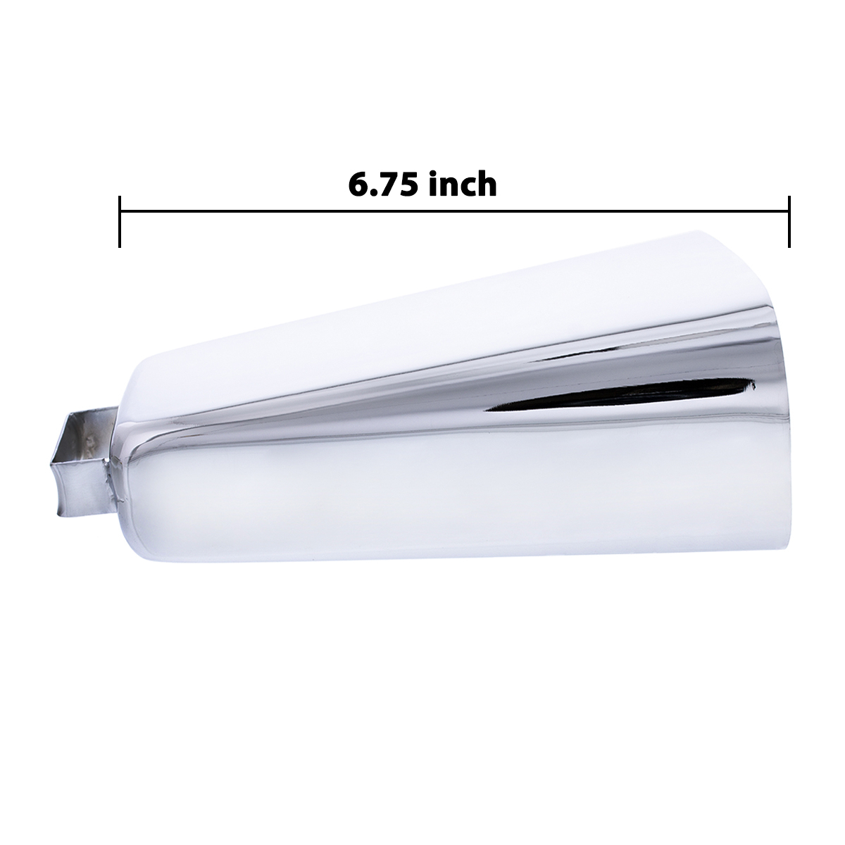 6-3/4" Chrome Large Cow Bell - Thumbnail 8