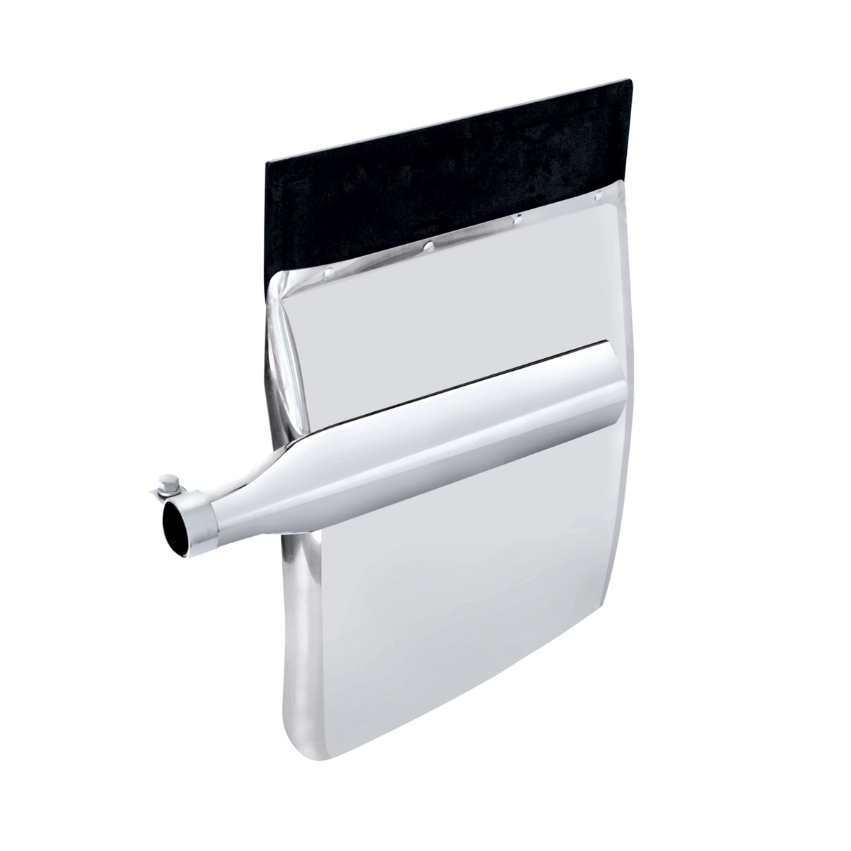 24" X 27" Stainless Quarter Fender Set - Triangle Bracket - Thumbnail 4