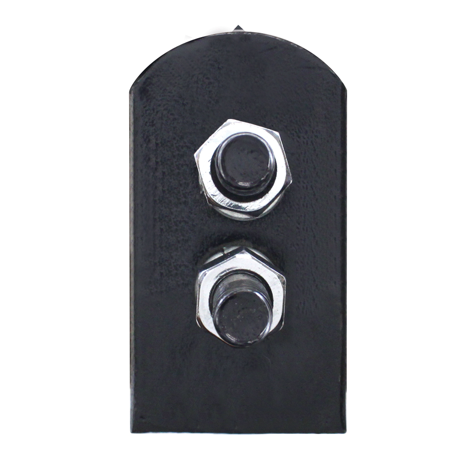 30" Black Heavy Duty Mud Flap Hangers - 1-1/8" Bolt Pattern (Pair) - Thumbnail 2