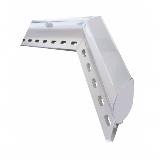 30" 430SS 45-Degree Angled Heavy Duty Mud Flap Hangers-2" Bolt Pattern (Pair) - Thumbnail 2