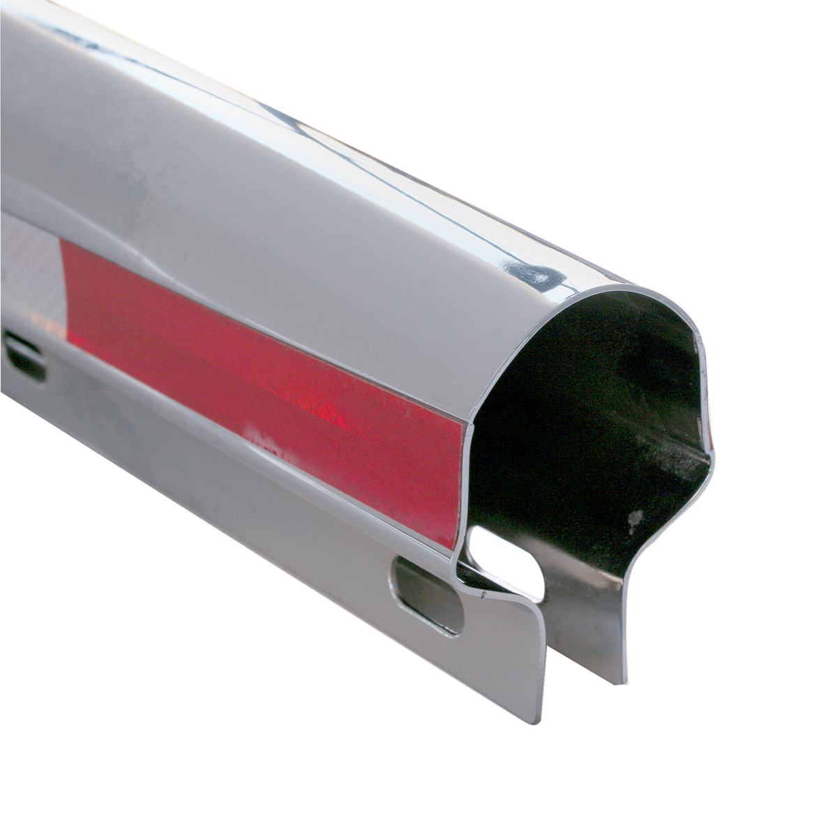 30" Stainless Steel Heavy Duty Mud Flap Hangers With Reflector - 2" Bolt Pattern (Pair) - Thumbnail 2