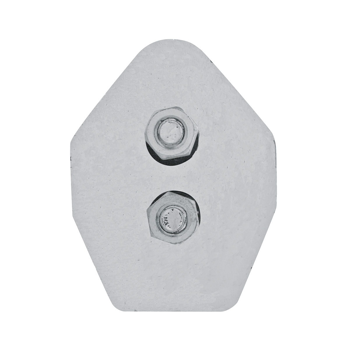 28" Chrome 45-Degree Angled Mud Flap Hangers - 1-1/8" Bolt Pattern - Competition Series (Pair) - Thumbnail 3